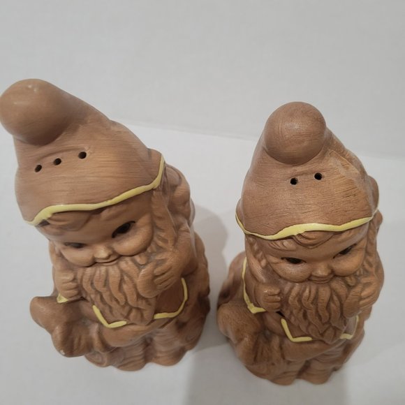 Vintage Twin Winton Garden Gnome Elf Salt & Pepper Shakers 6.25" Pixie 70's MCM - Picture 5 of 9